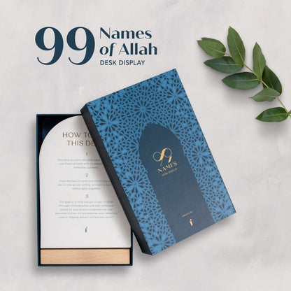 99 Names of Allah Display Desk Cards