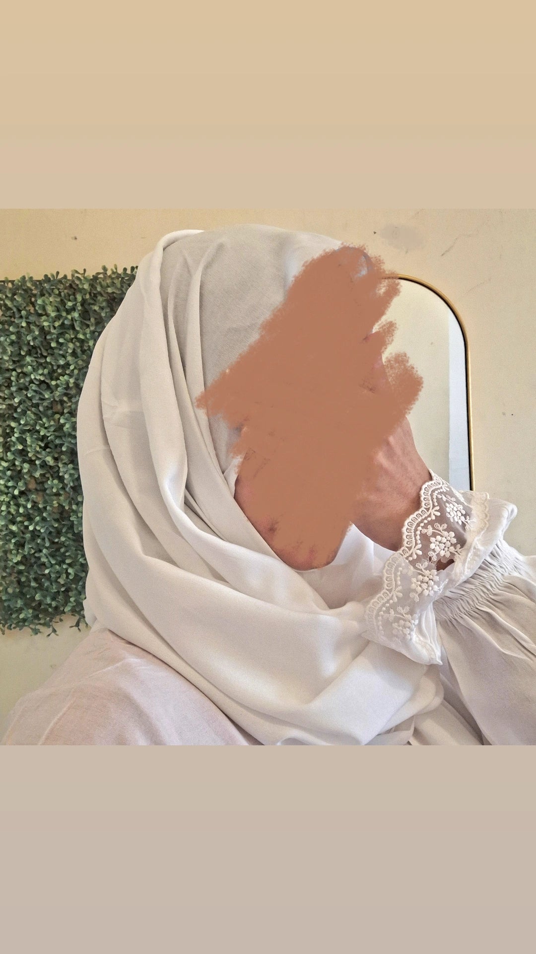 White Prayer Jilbab