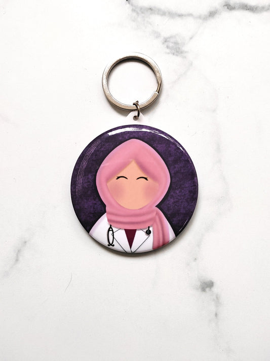 Doctor Hijabi Keychain