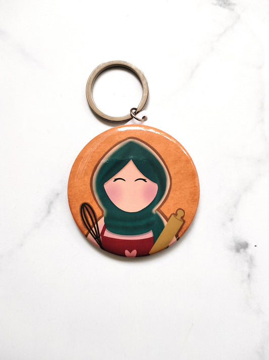 Baker Hijabi Keychain