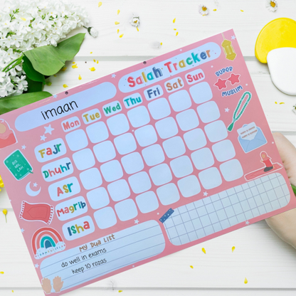 Magnetic Salah Tracker - Pink